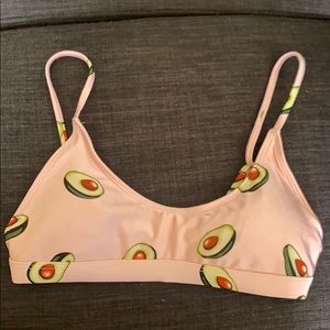 Small avocado swim top